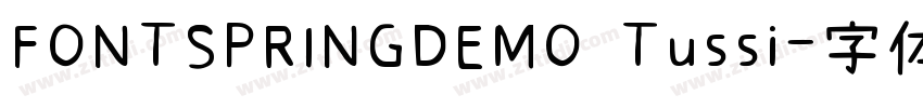 FONTSPRINGDEMO Tussi字体转换